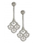 Pendientes oro blanco y diamantes